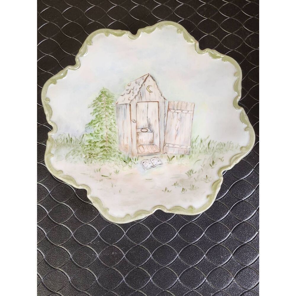 Vintage Outhouse Decorative Wall Plate